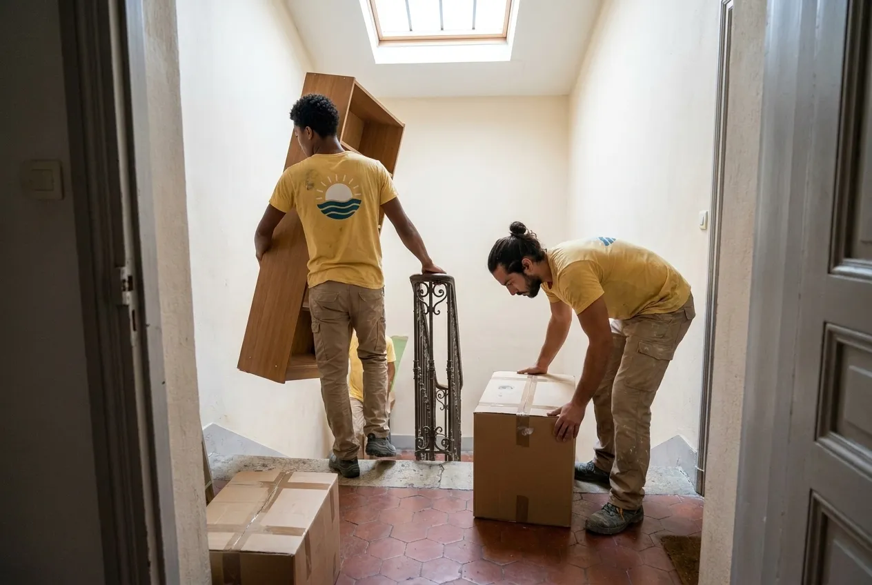 Débarras appartement : l'équipe de Débarras Marseille à l'ouvrage