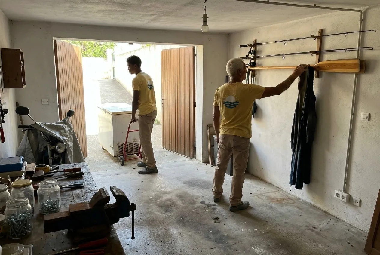 Débarras garage : l'équipe de Débarras Marseille à l'ouvrage