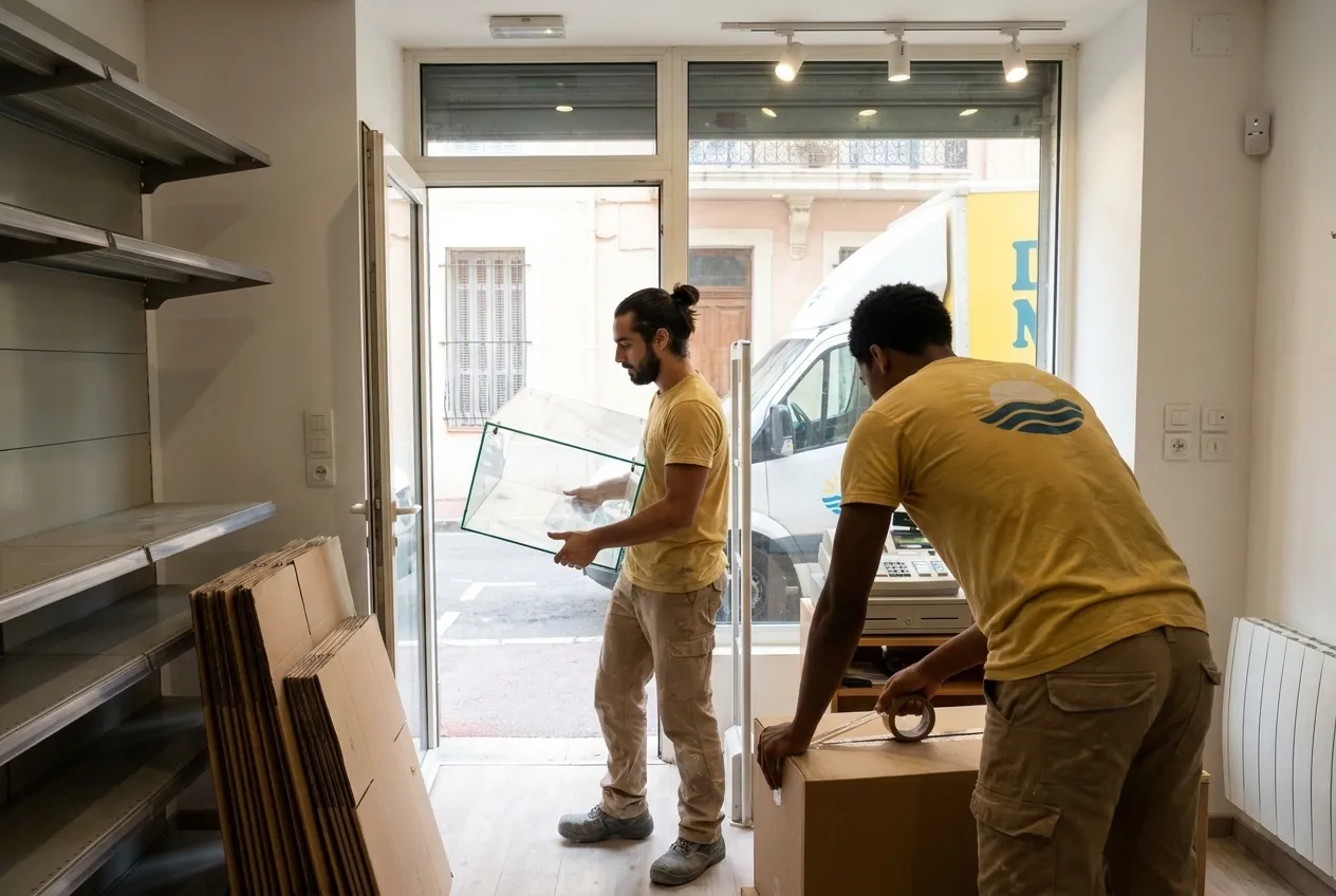 Débarras bureaux et locaux pro : l'équipe de Débarras Marseille à l'ouvrage