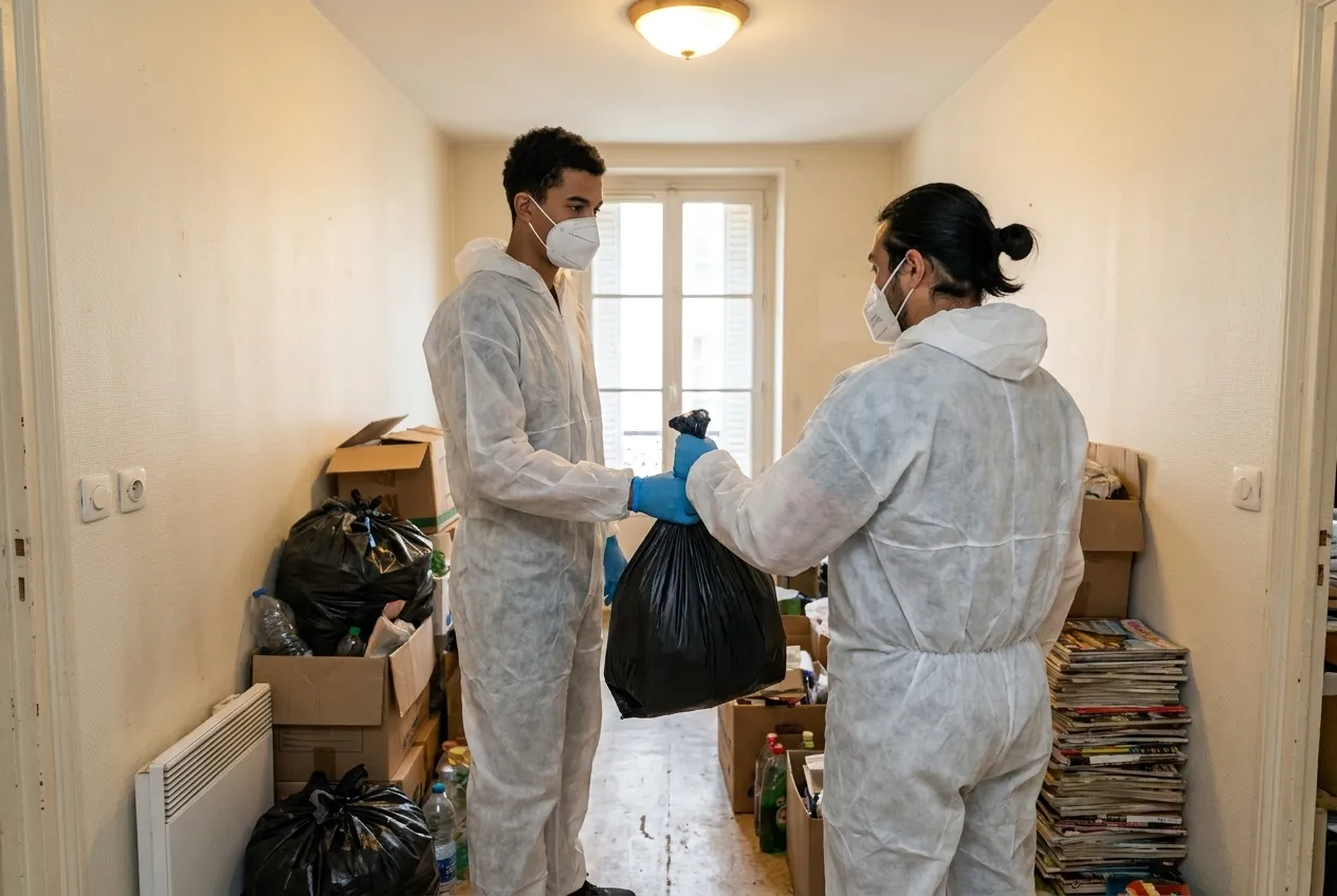 Syndrome de Diogène : l'équipe de Débarras Marseille à l'ouvrage